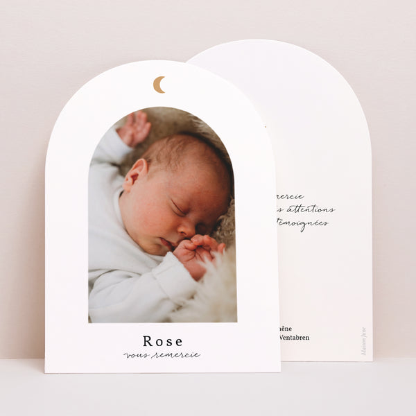 Remerciements Naissance Petite arche Clair de Lune photo