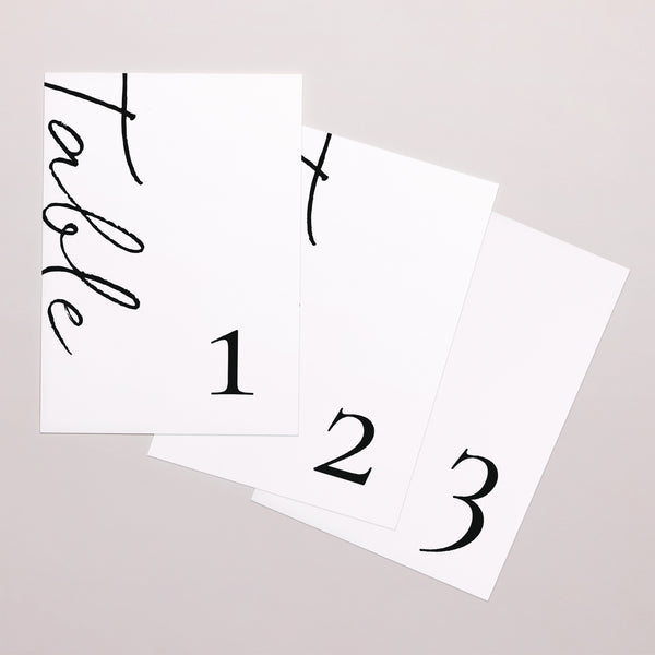 Marque table Mariage Rectangle Trio & Typo photo
