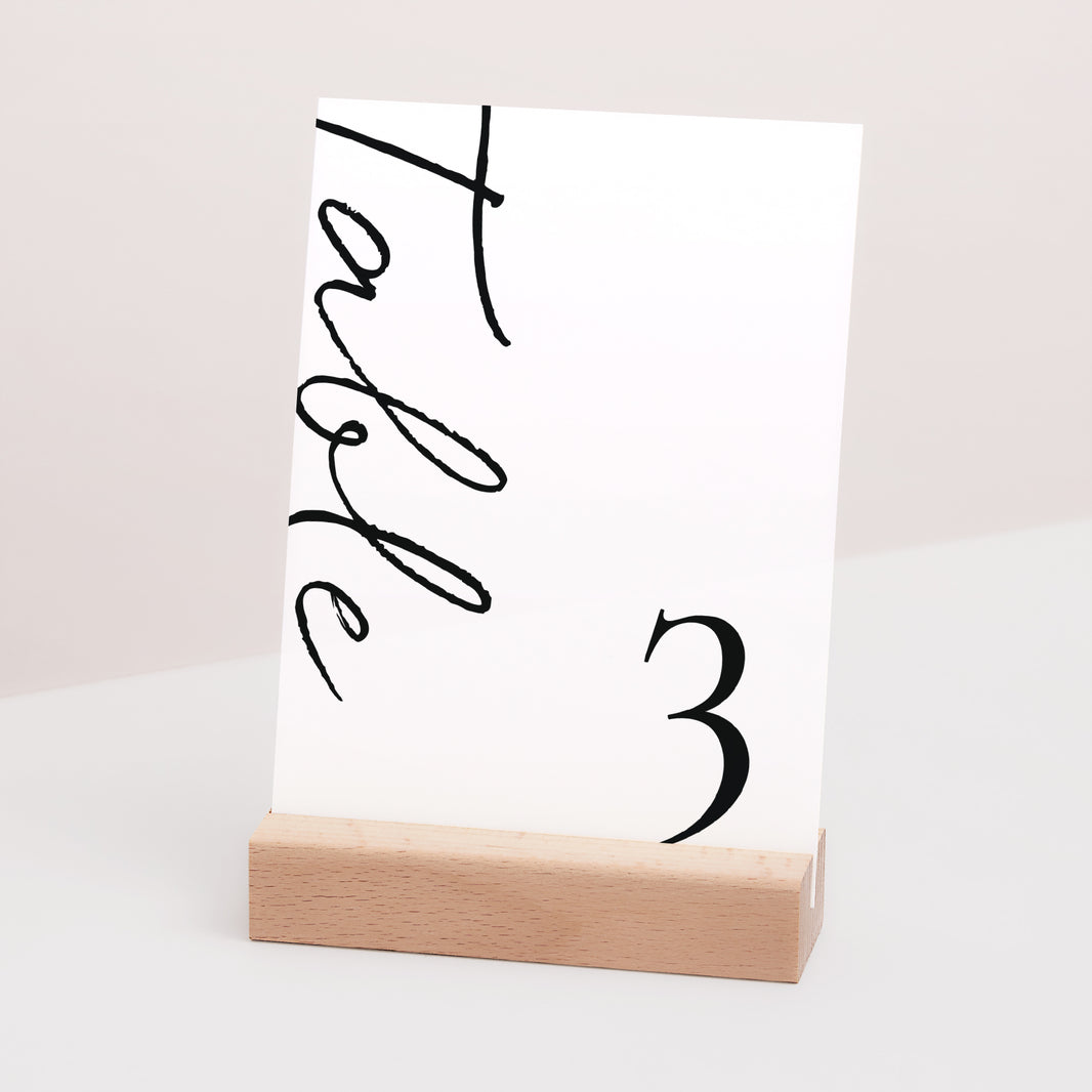 Marque table Mariage Rectangle Trio & Typo photo N° 3