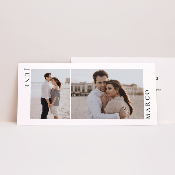 Remerciements Mariage Panoramique paysage Trio & Typo photo