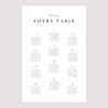 Plan de table Mariage Portrait Trio & Typo photo N° 2