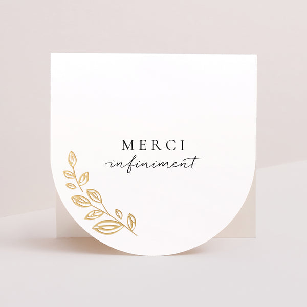 Remerciements Mariage Carré double volet demi-lune Arche Végétale photo