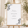 Panneau bienvenue Mariage Portrait 60 x 90 cm Arche Végétale photo N° 1