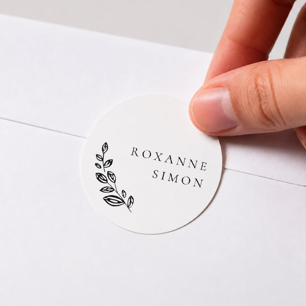 Sticker Mariage Rond Arche Végétale photo