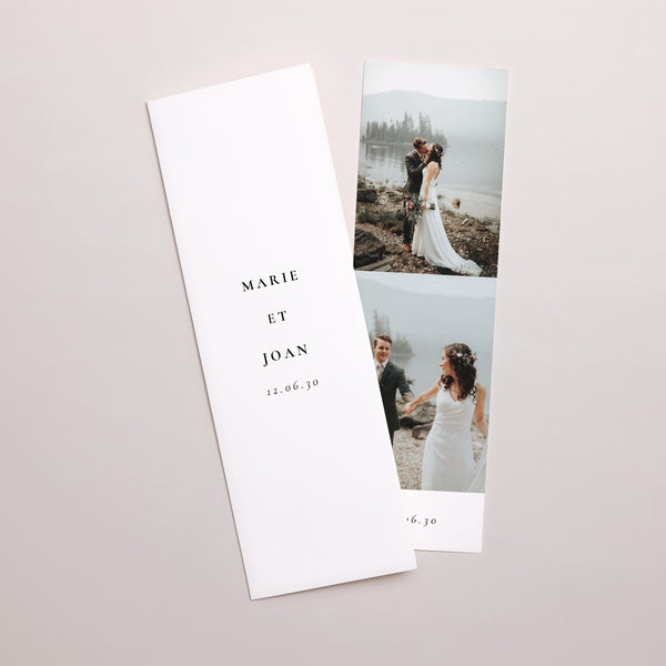 Remerciements Mariage Marque-page photo Arche photo photo