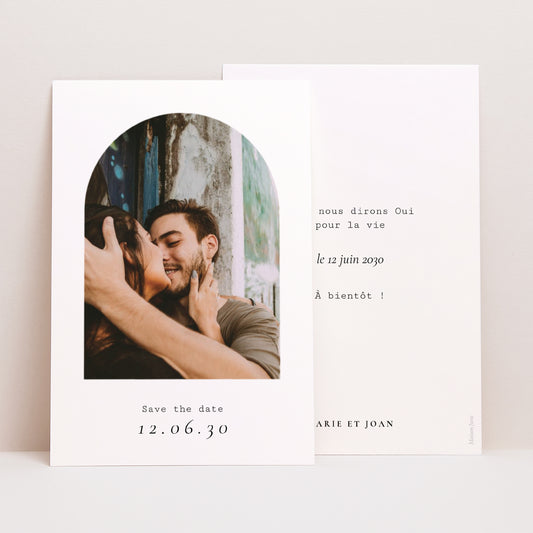 Save the date Mariage Portrait Arche photo photo