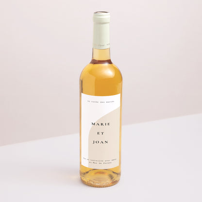 Etiquette bouteille Mariage Portrait Arche photo photo N° 1