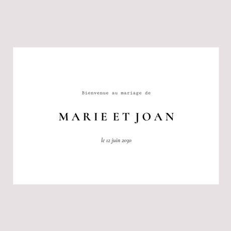 Panneau bienvenue Mariage Paysage 90 x 60 cm Arche photo