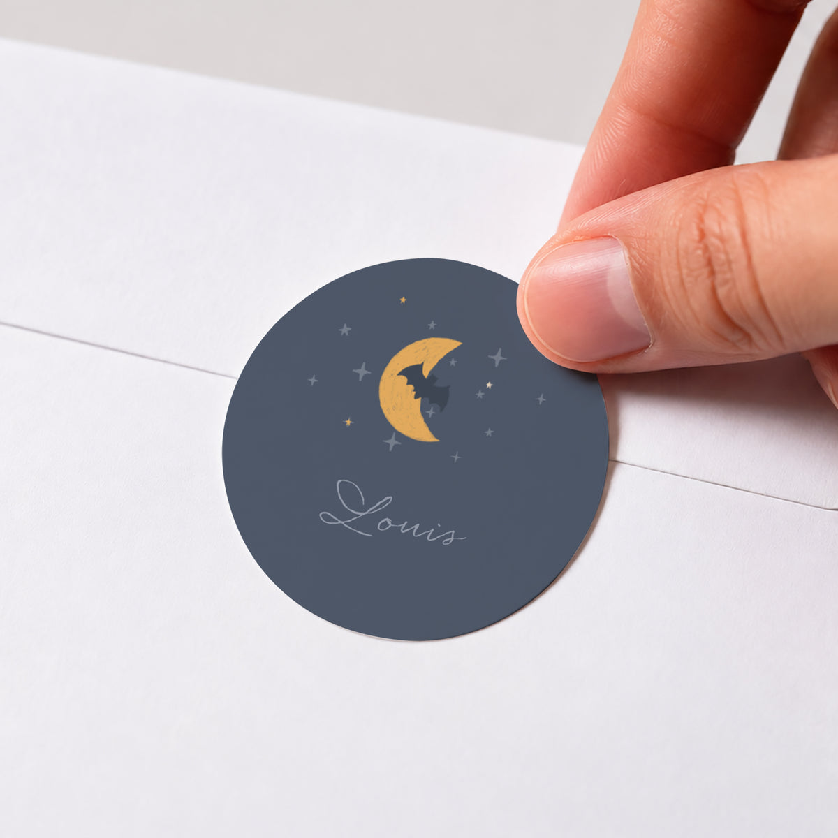 Sticker Anniversaire Enfant Rond Super Sorcier photo