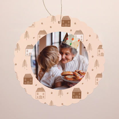 Carte de Noel Fin d'année À suspendre Maisonnettes d'hiver photo N° 1