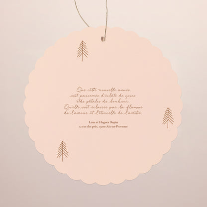 Carte de Noel Fin d'année À suspendre Maisonnettes d'hiver photo N° 2