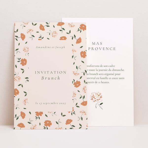 Invitations Mariage Portrait Liberty Poudré photo