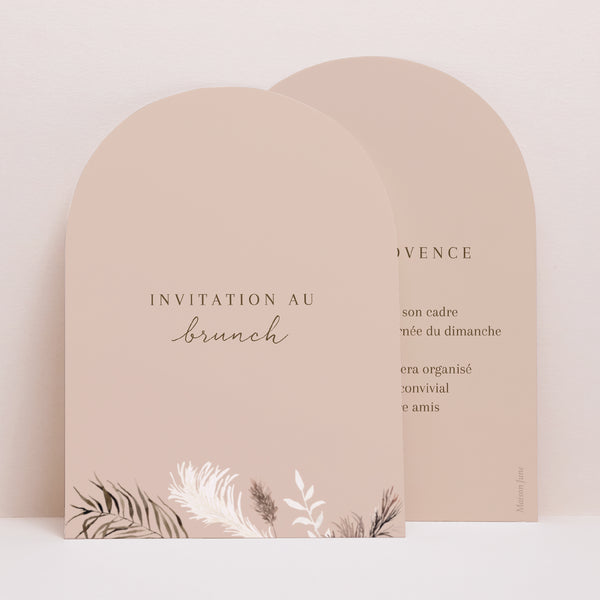 Invitations Mariage Petite arche Bohème floral photo