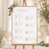 Plan de table Mariage Portrait Végétal Corail photo N° 1