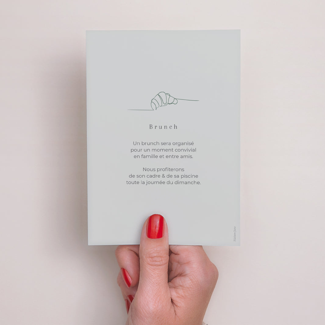 Invitations Mariage Portrait Douceur d'or photo N° 3