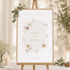 Panneau bienvenue Mariage Portrait 60 x 90 cm Bohème crème photo N° 1