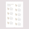 Plan de table Mariage Portrait Végétal sépia doré photo N° 2