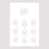 Plan de table Mariage Portrait 60 x 90 cm Fleurs Séchées photo N° 2