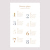 Plan de table Mariage Portrait Bord de Mer photo N° 2