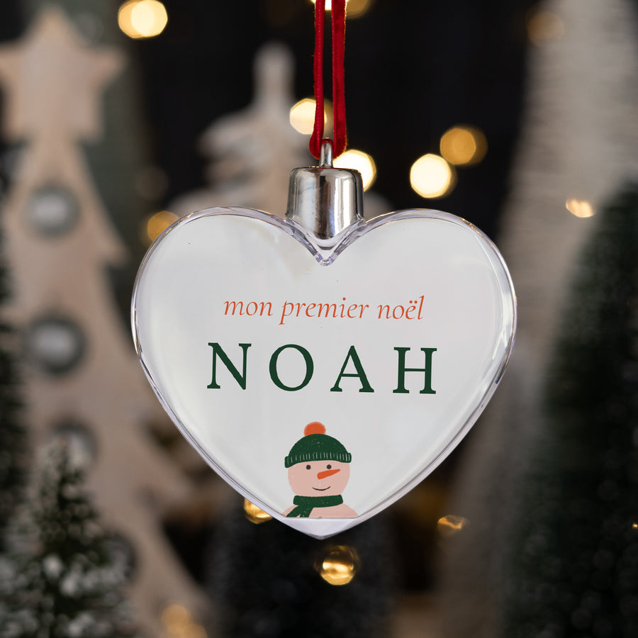 Boule de Noël Fin d'année Cœur Notre chère étoile photo