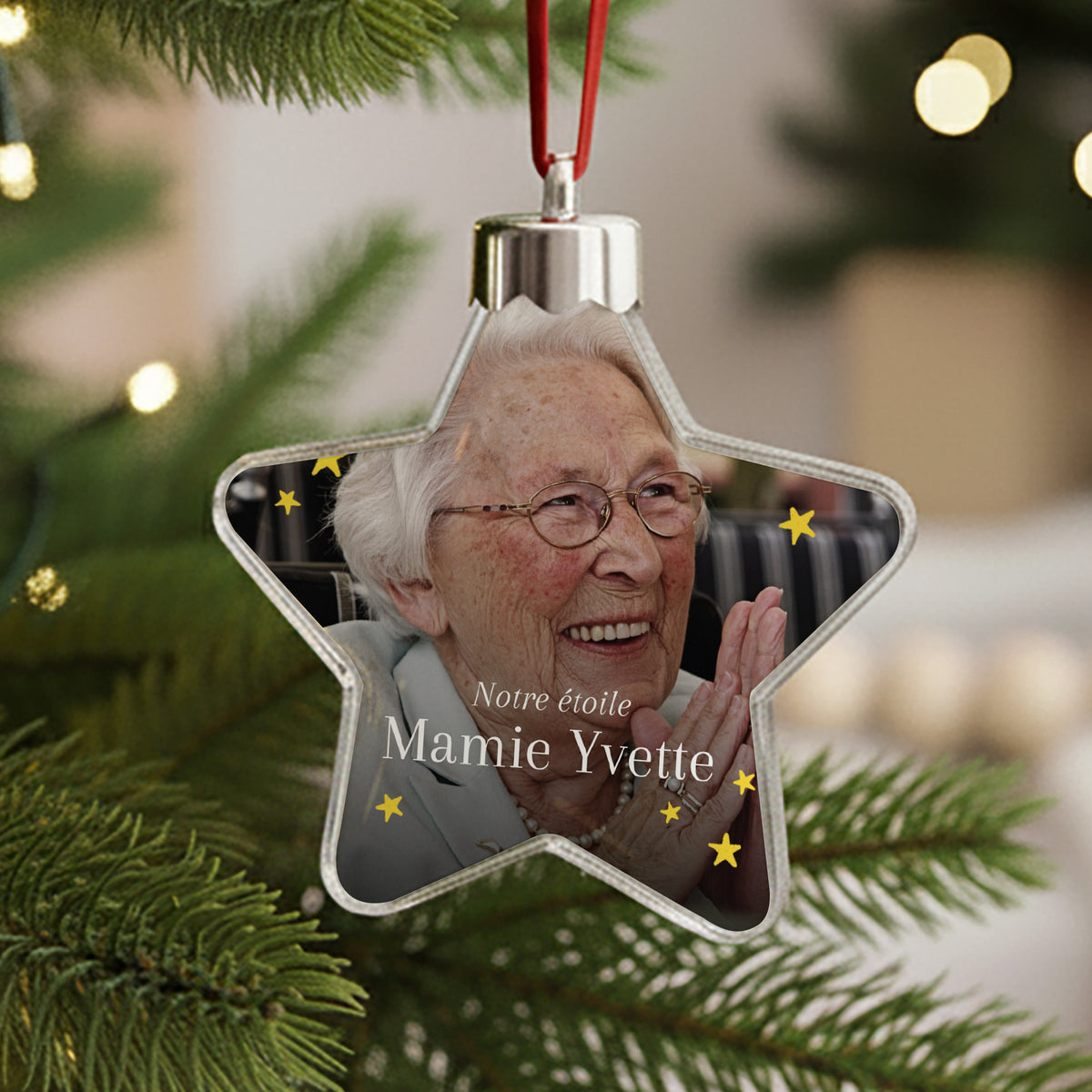 Boule de Noël Fin d'année étoile Notre chère étoile photo N° 1