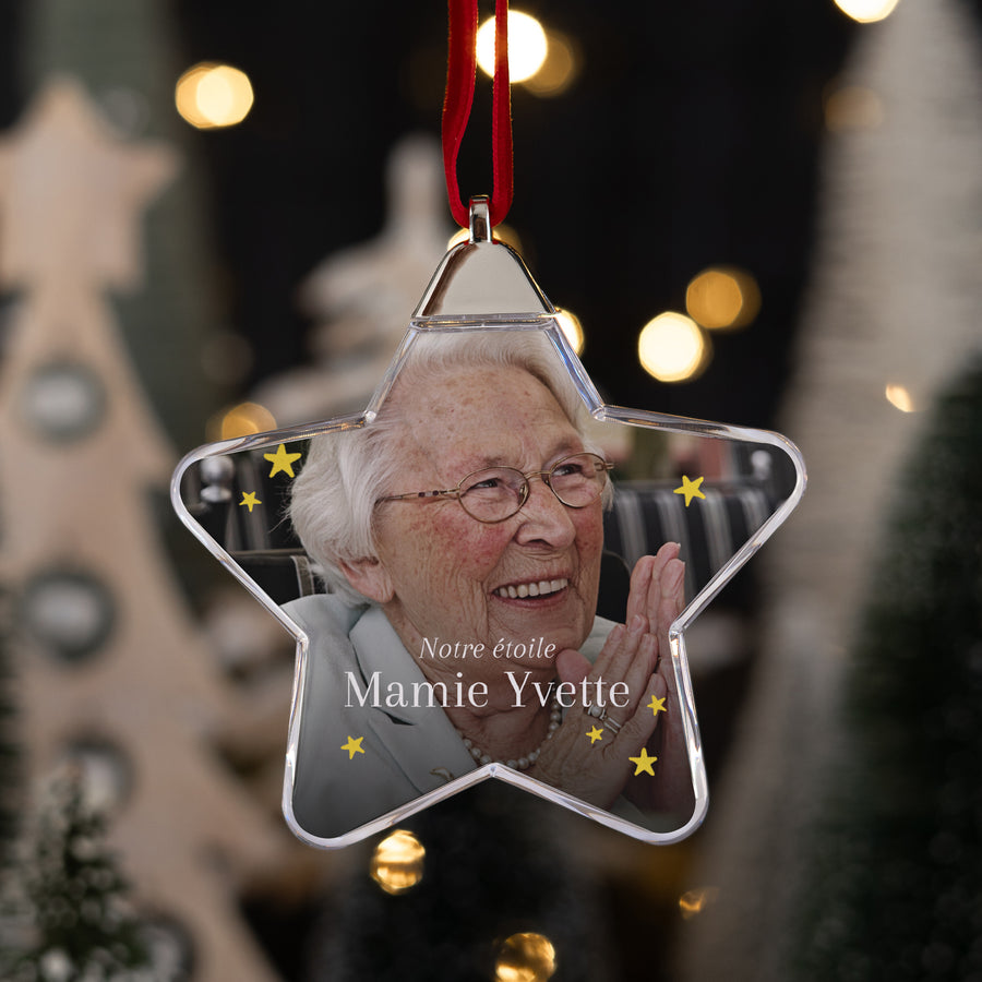 Boule de Noël Fin d'année étoile Notre chère étoile photo
