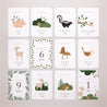 Carte étape bébé Naissance Lot de 12 Il était une fois les animaux de la forêt photo N° 3