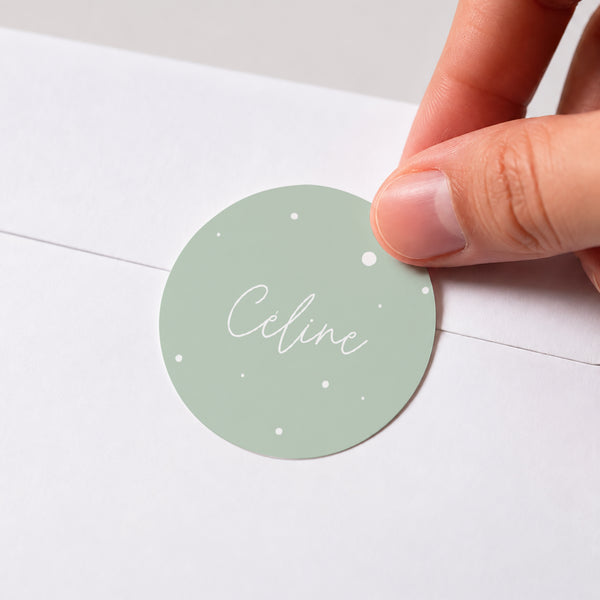 Sticker Anniversaire Adulte Rond Confettis festifs photo