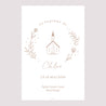 Panneau bienvenue Baptême Portrait 60 x 90 cm Eglise crayonnée rose photo N° 2