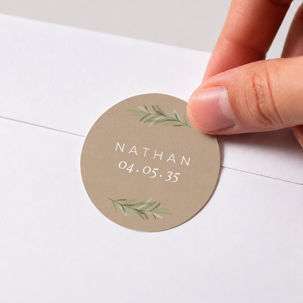 Sticker Confirmation Rond Brin olivier kraft photo