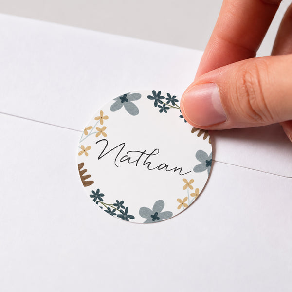 Sticker Communion Rond Croix liberty garçon communion photo