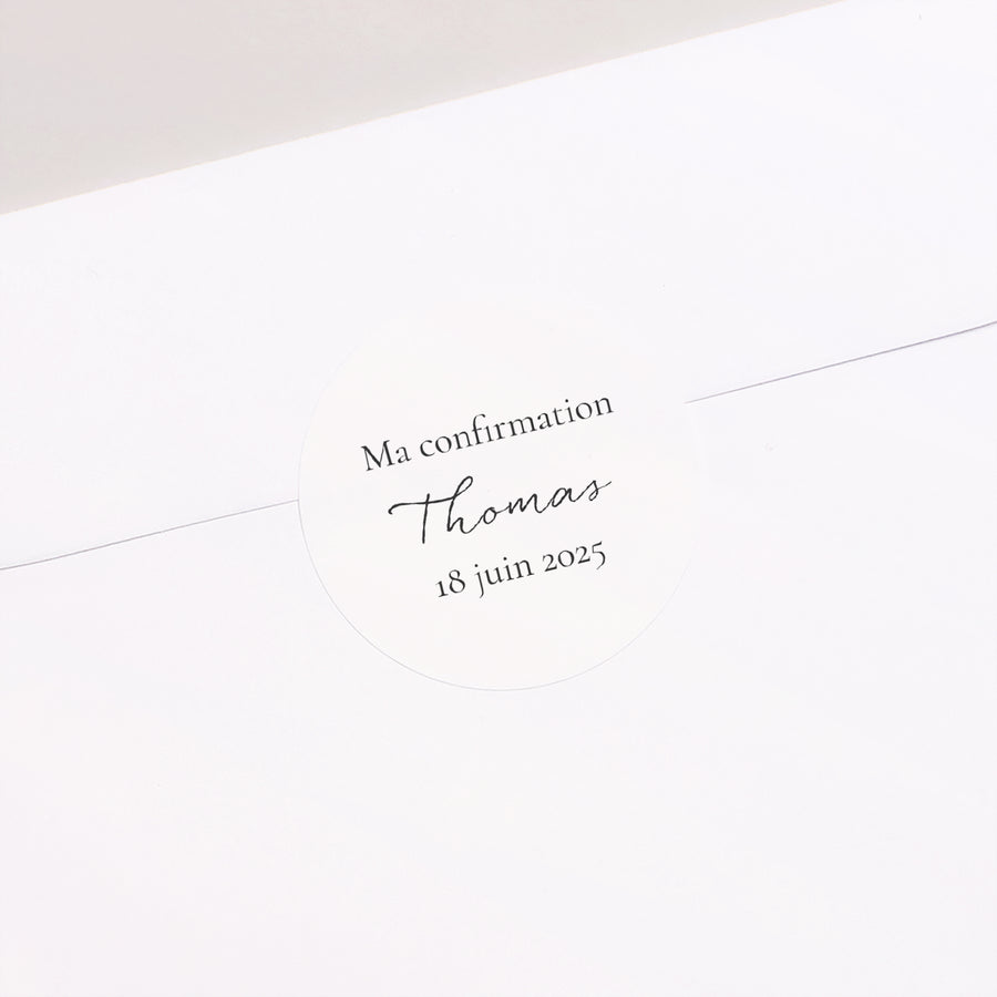 Sticker Confirmation Rond Colombe et son rameau photo