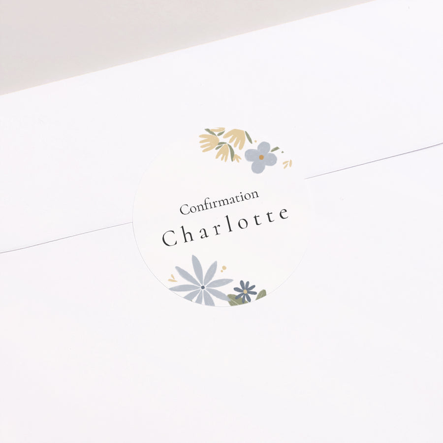 Sticker Confirmation Rond Bouquet de fleurs photo
