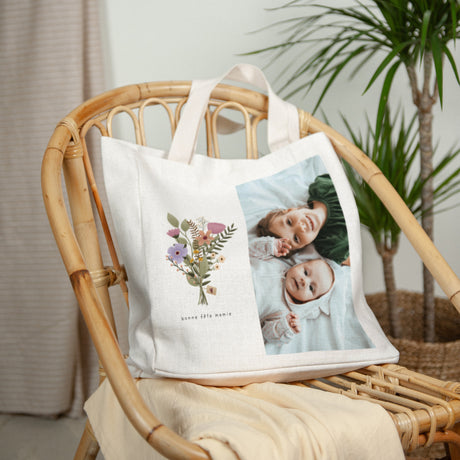 Tote bag Objets Anse en toile Bouquet de Fête