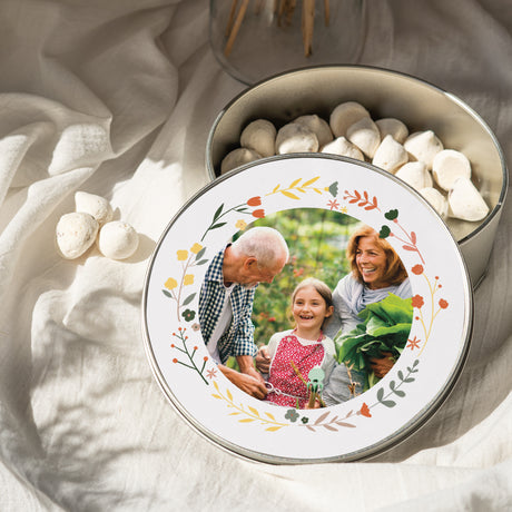 Boite métallique Objets Ronde Fleurs du Coeur