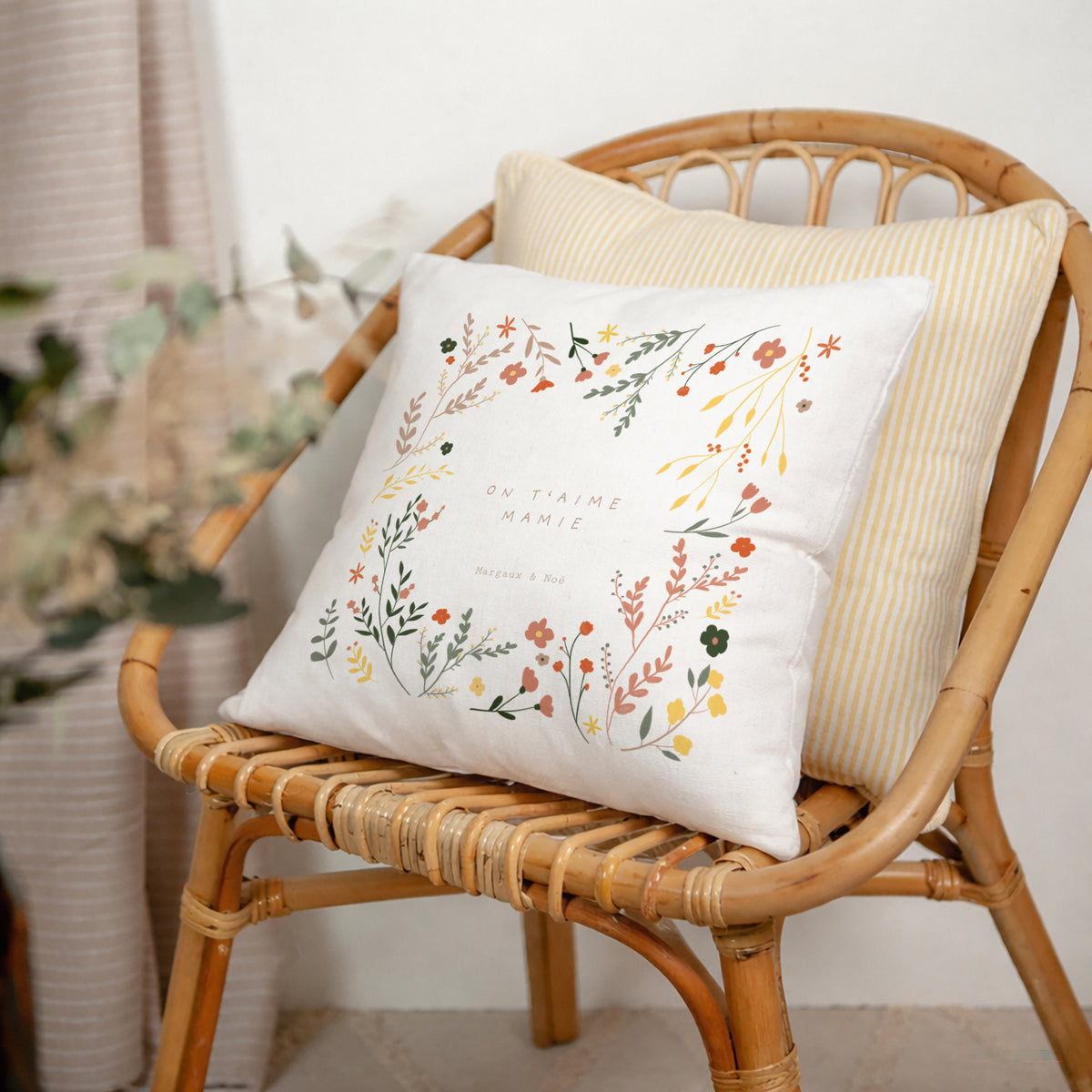 Coussin Objets Beige naturel Fleurs du Coeur photo N° 2