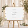 Panneau bienvenue Mariage Paysage 90 x 60 cm Bouquet champêtre photo N° 1