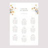 Plan de table Mariage Portrait Bouquet champêtre photo N° 2