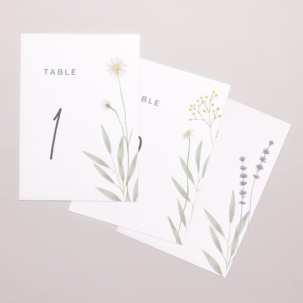 Marque table Mariage Rectangle Champêtre fleuri photo