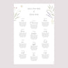 Plan de table Mariage Portrait Champêtre fleuri photo N° 2
