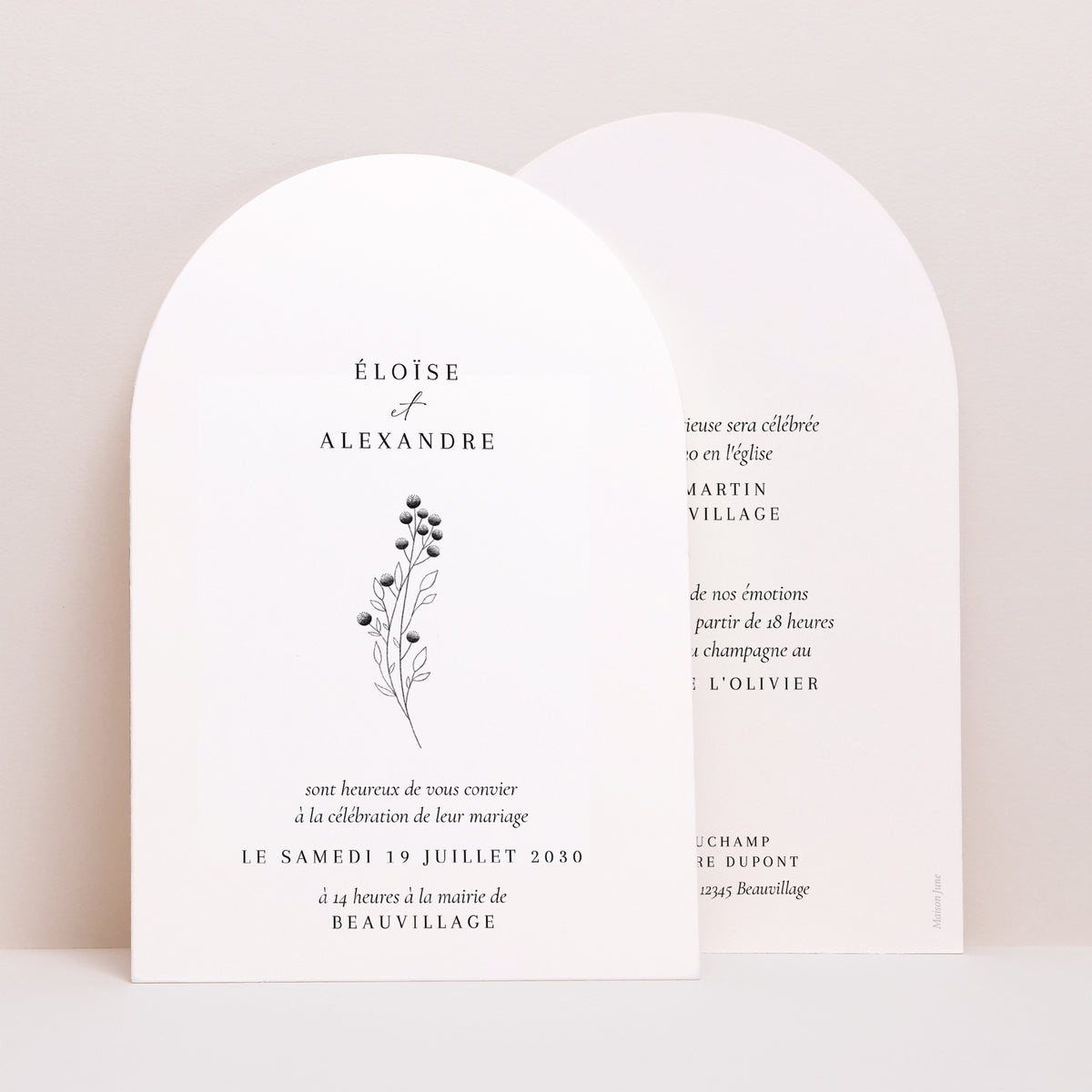 Faire-part Mariage Arche Petit Brin Chic photo