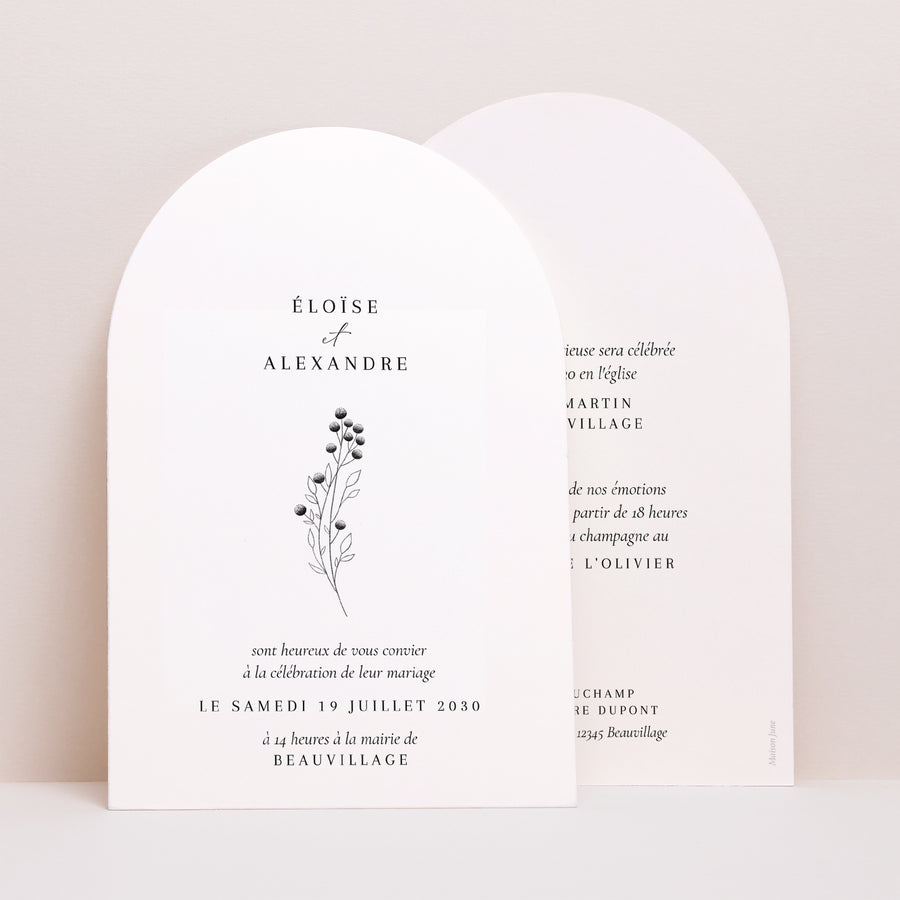 Faire-part Mariage Arche Petit Brin Chic photo