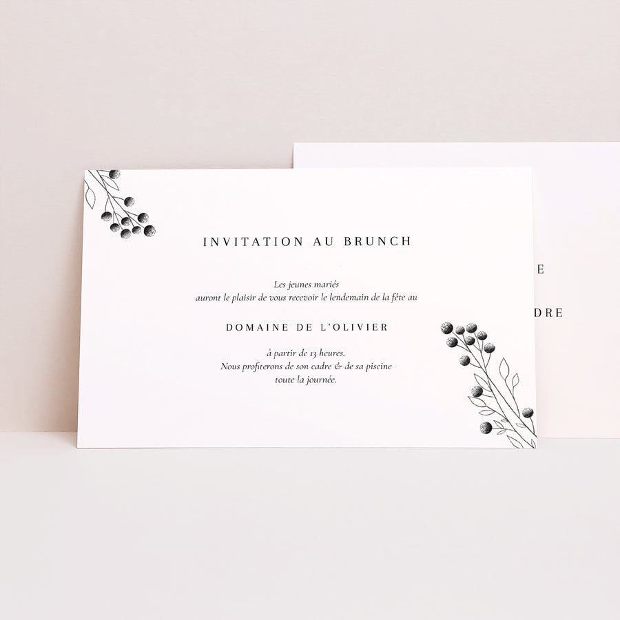 Invitations Mariage Paysage Petit Brin Chic photo