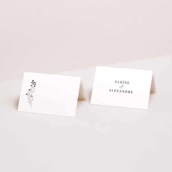 Marque-place Mariage 2 volets Petit Brin Chic photo
