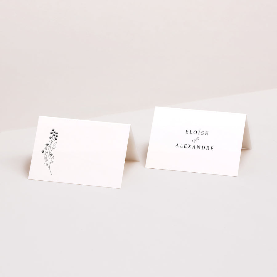Marque-place Mariage 2 volets Petit Brin Chic photo