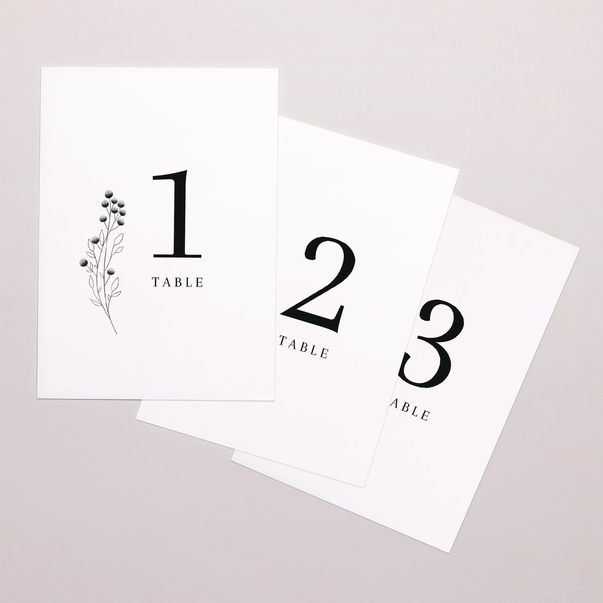 Marque table Mariage Rectangle Petit Brin Chic photo