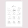 Plan de table Mariage Portrait Branche d'Olivier photo N° 2