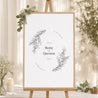 Panneau bienvenue Mariage Portrait 60 x 90 cm Branche d'Olivier photo N° 1