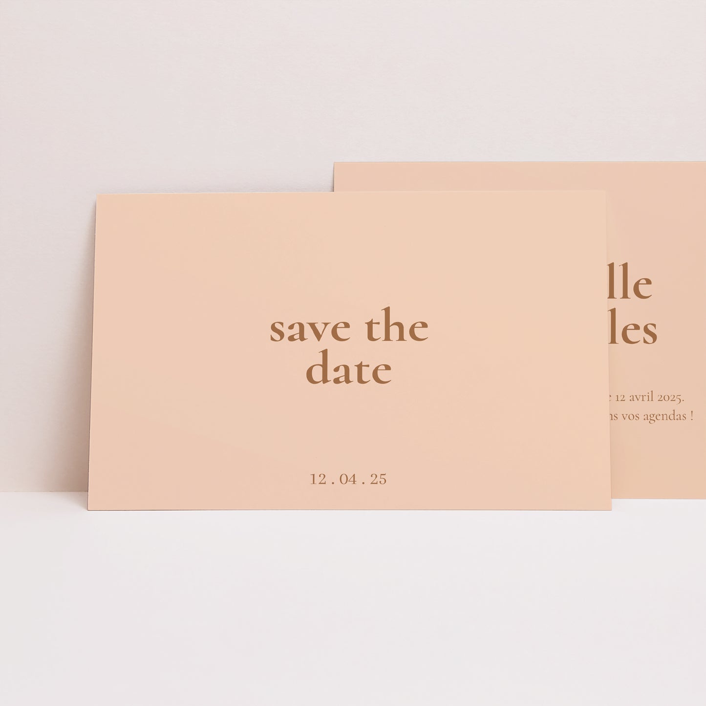 Save the date Mariage Paysage Bibemus typographie photo N° 1