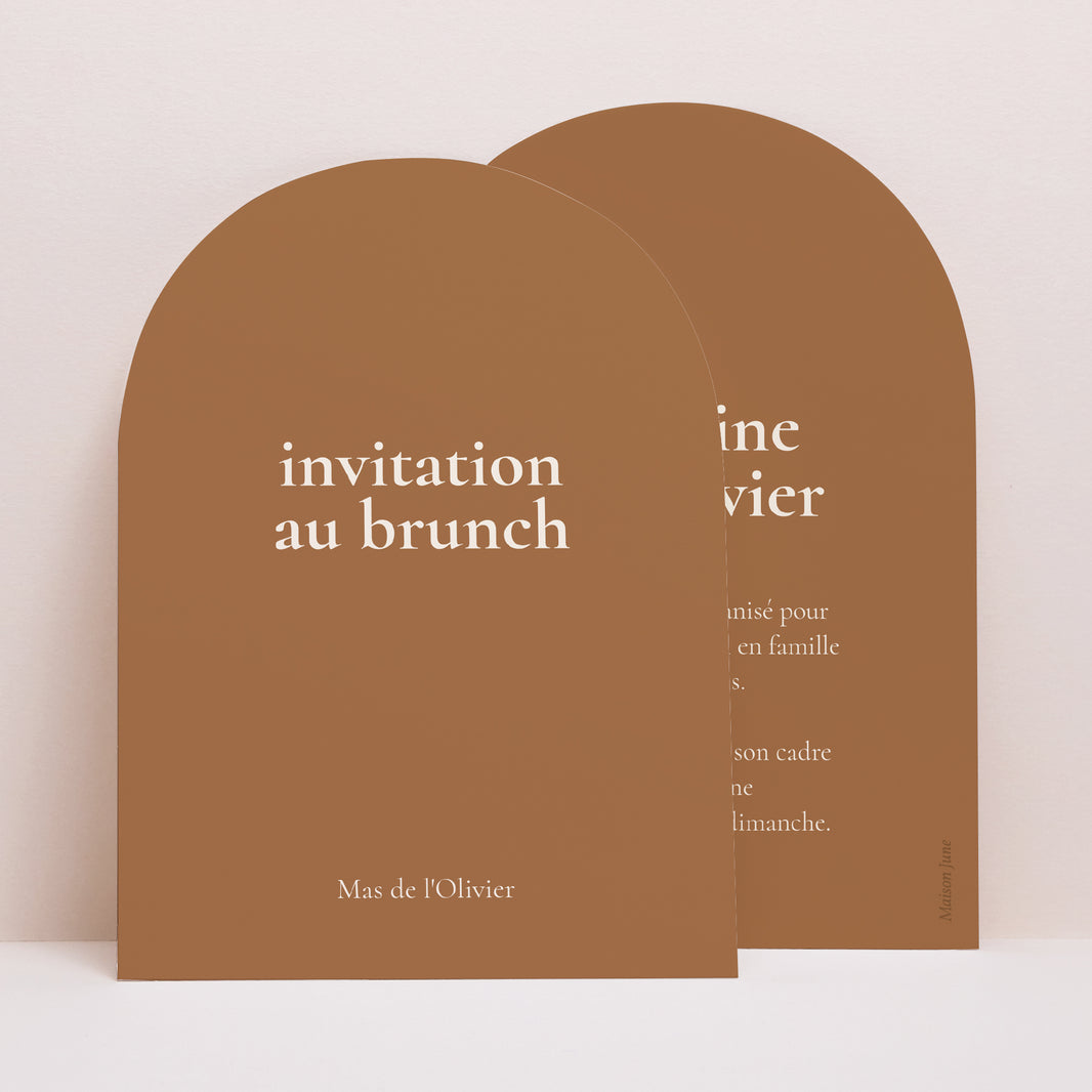 Invitations Mariage Petite arche Bibemus typographie photo N° 1